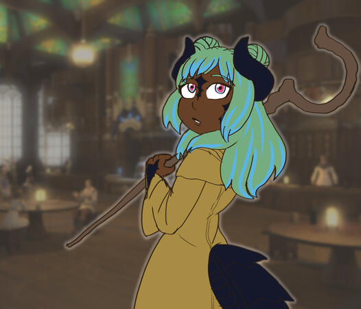 Sketch Colored, Half Body